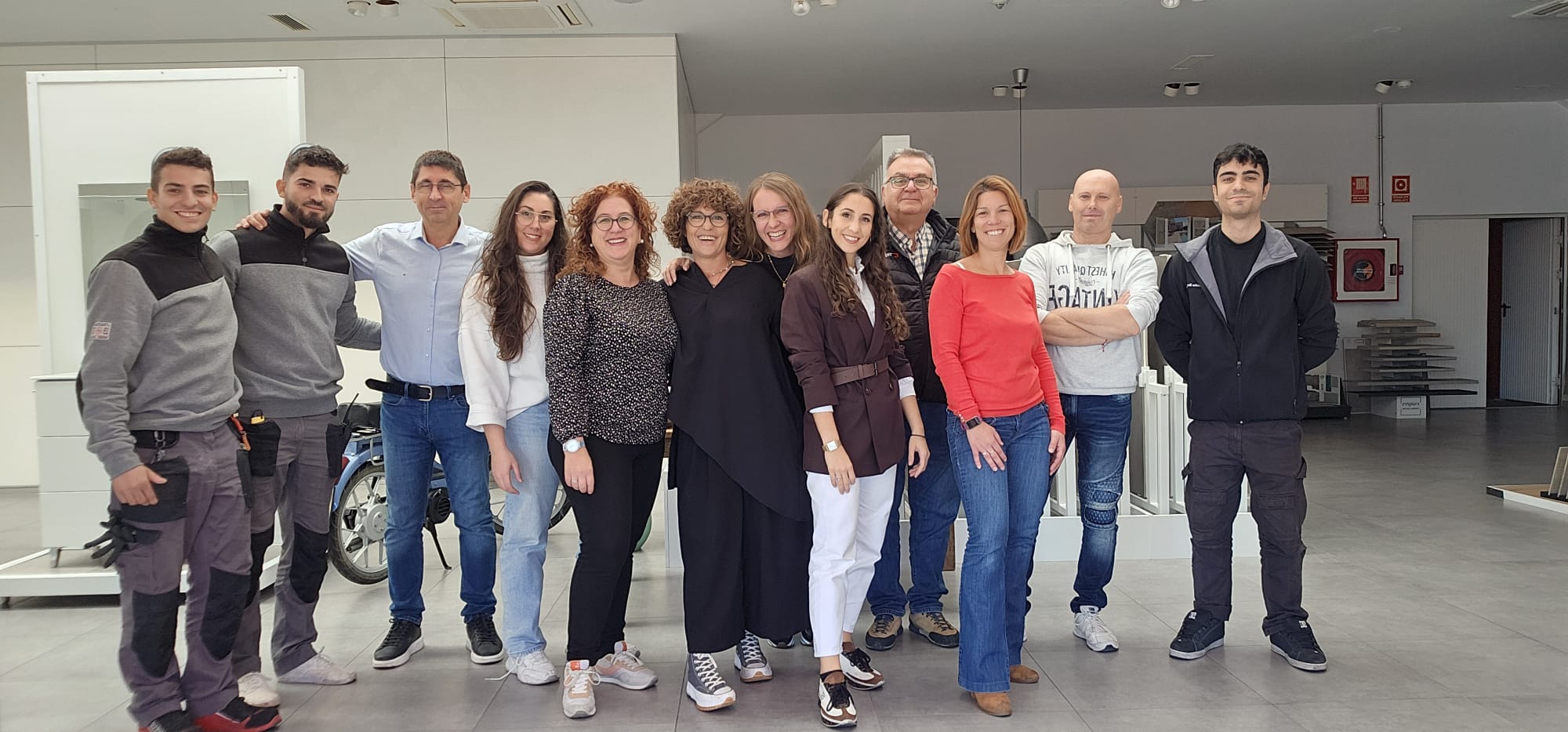 El equipo de Tejero Construcció i Interiors celebra el premio a la trayectoria empresarial i el 60 aniversario de su actividad. 