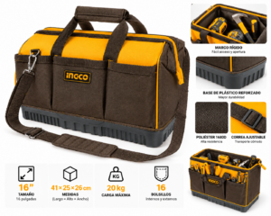 Bolsa de herramientas INGCO 16" HTBG08